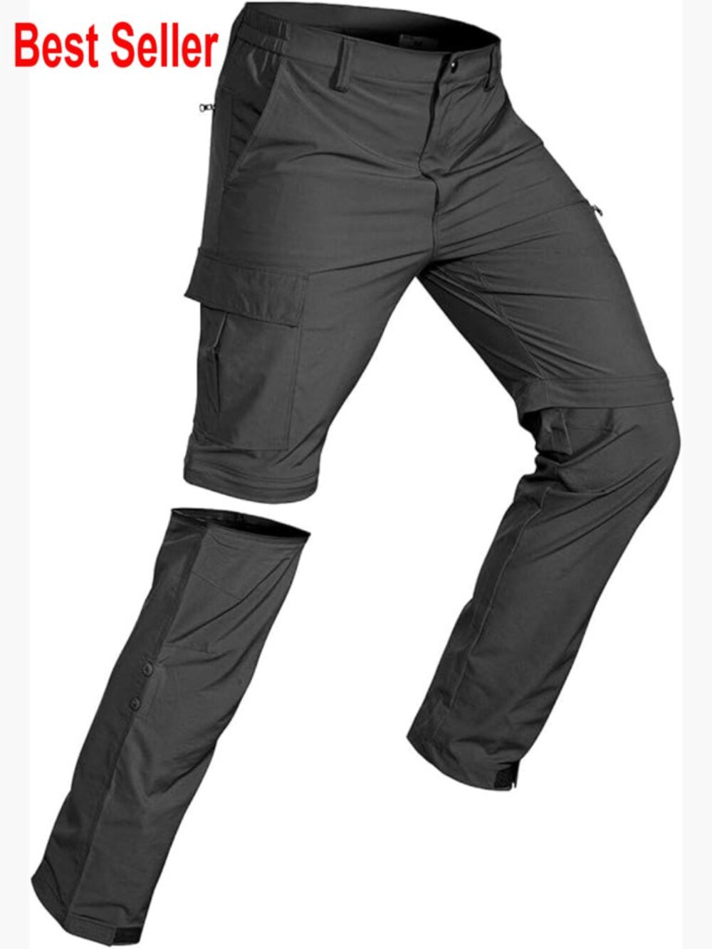 Convertible Hiking Pants Quick-Dry Lightweight Water-Resistant Zip-Off Fishing
